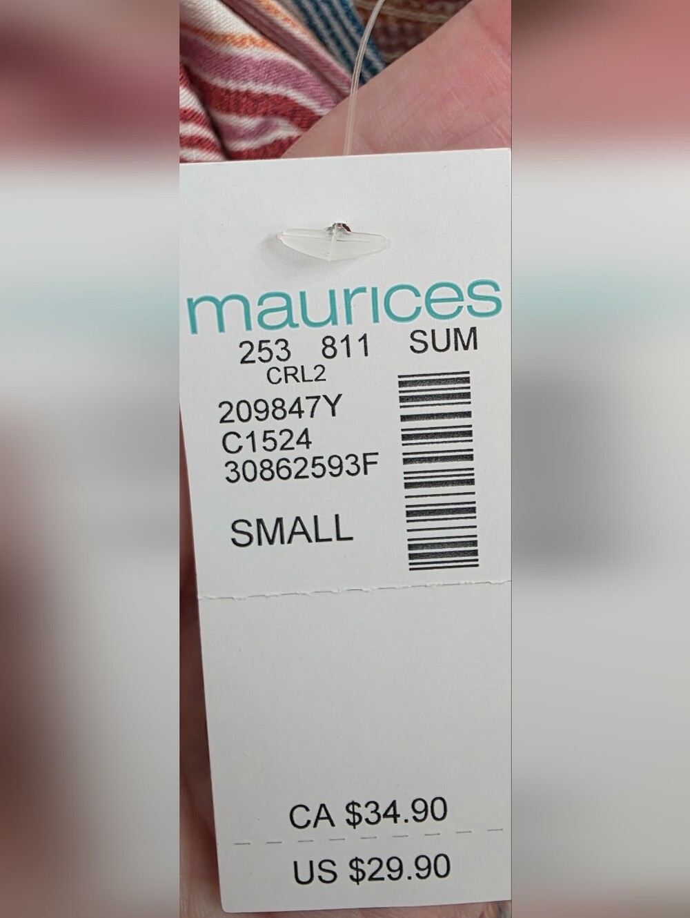 Maurices Striped Twist-front Babydoll Cami - Picture 3 of 3